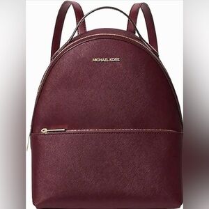 Michael Kors Wine Red Backpack Sheila
Medium